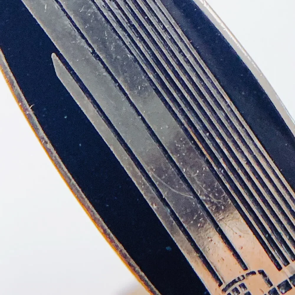 VTG Mid Century Black Cufflinks Tie Bar Chain 3-Piece Set Skyscraper Gold Tone